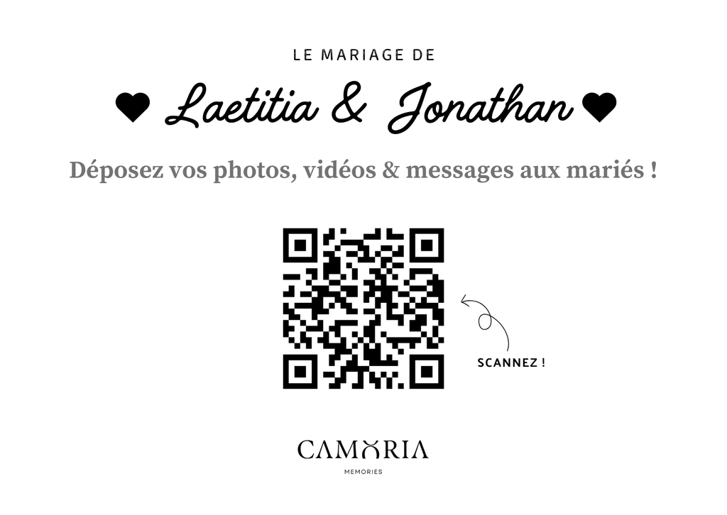 La boîte à souvenirs digitale pour vos événements CAMORIA MEMORIES