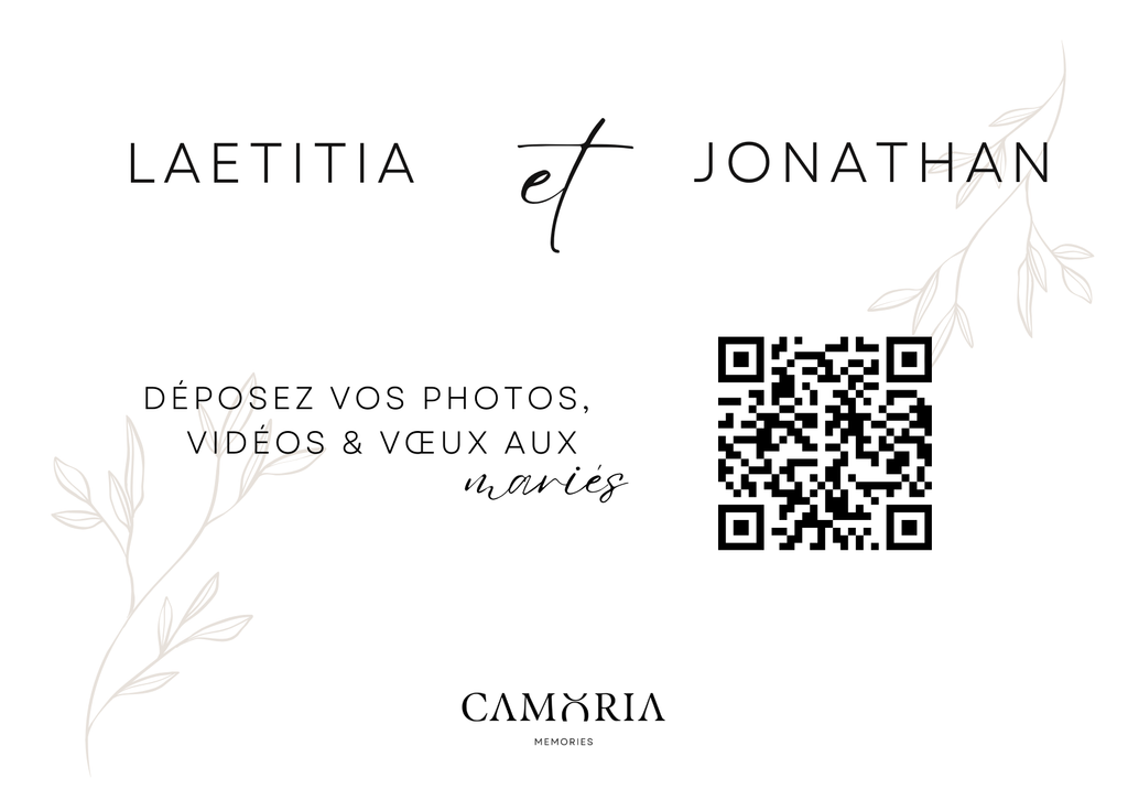La boîte à souvenirs digitale pour vos événements CAMORIA MEMORIES