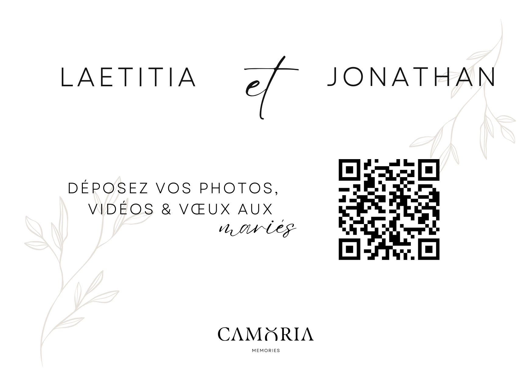 La boîte à souvenirs digitale pour vos événements CAMORIA MEMORIES