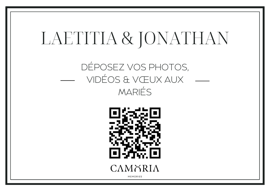 La boîte à souvenirs digitale pour vos événements CAMORIA MEMORIES