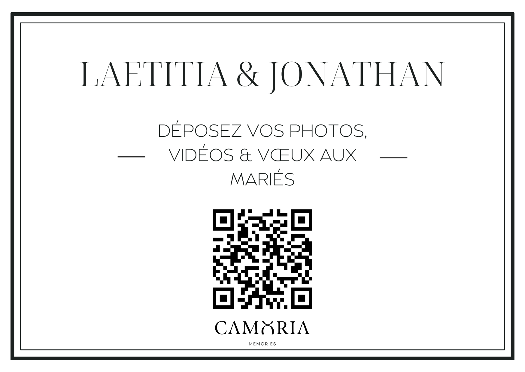 La boîte à souvenirs digitale pour vos événements CAMORIA MEMORIES