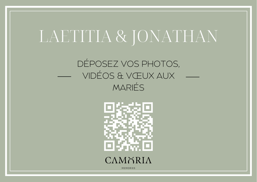 La boîte à souvenirs digitale pour vos événements CAMORIA MEMORIES
