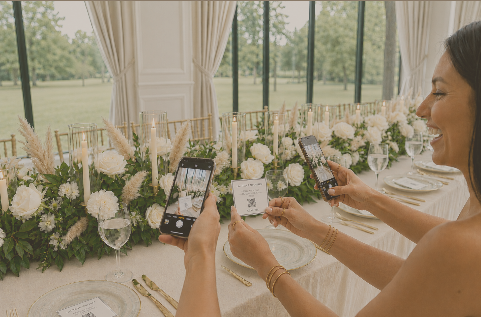Galerie digitale privée mariage - collecte photos vidéos messages vocaux écrits invités via QR code sans application